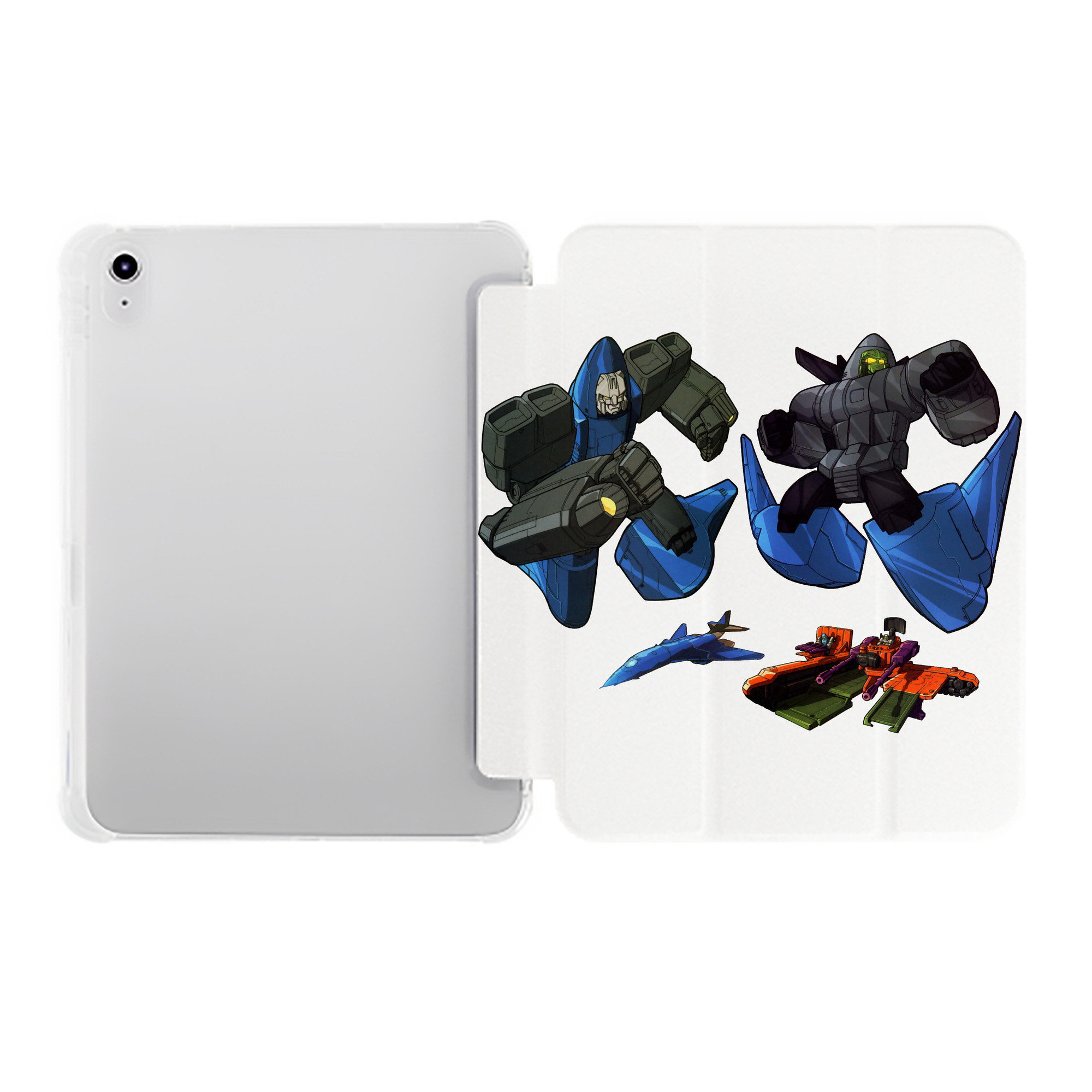 （画像用）  IPad ケース ペン収納付き 三つ折りスタンド PUレザー×シリコン 対応機種9.5/10.5/10.9インチ